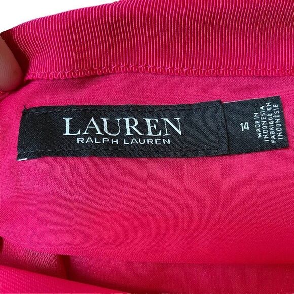 Lauren Ralph Lauren Black Label Ombré Linen Blend Midi Skirt Plus Size - Picture 5 of 8